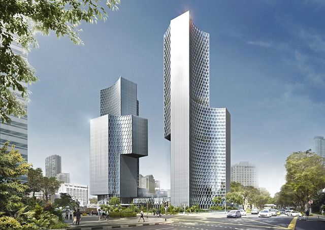 建筑素材 - 城市 /  建筑物 /  结构 /  摩天大楼 /  城市的 /  现代建筑 /  办公大楼 /  住宅建筑 /  街道 /  天际线