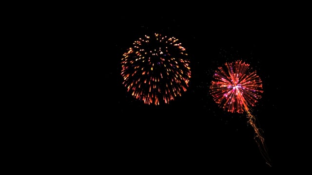 烟火素材 - 烟花 /  烟火 /  庆典 /  庆祝 /  多彩 /  爆炸